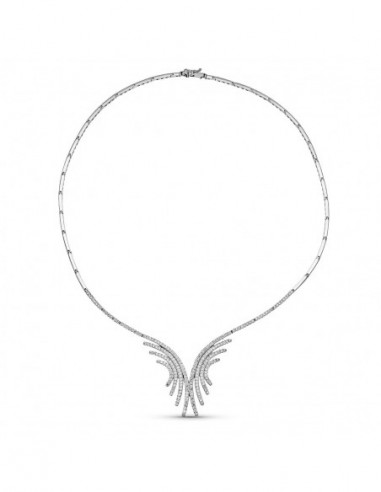 18K GARGANTILLA ORO BLANCO CIRCONITAS...