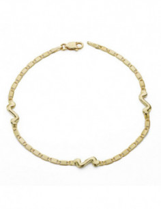 18K PULSERA FINA MOTIVO. 18...