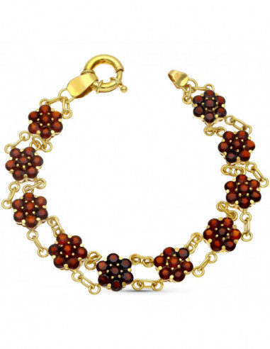 18K PULSERA ORO AMARILLO CUAJOS DE...