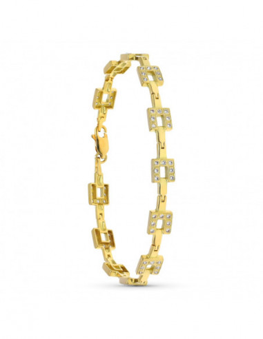 18K PULSERA ORO AMARILLO MOTIVOS...