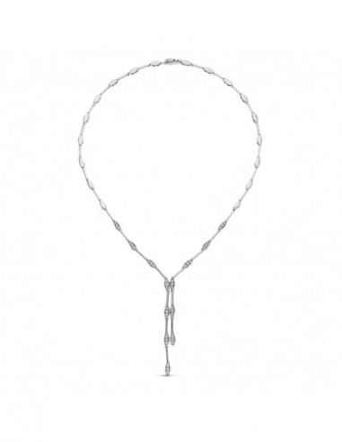 18K GARGANTILLA ORO BLANCO CIRCONITAS