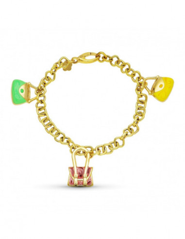 18K PULSERA ORO AMARILLO FETICHES...