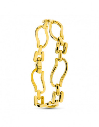18K PULSERA ORO AMARILLO PANTER Y...