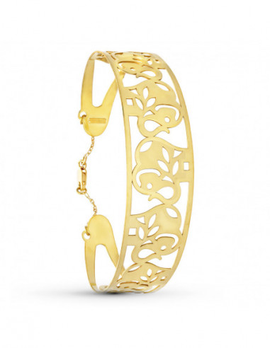 18K PULSERA RIGIDA ORO AMARILLO...