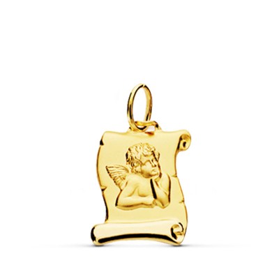 9K PERGAMINO ANGELITO 16X11 MM