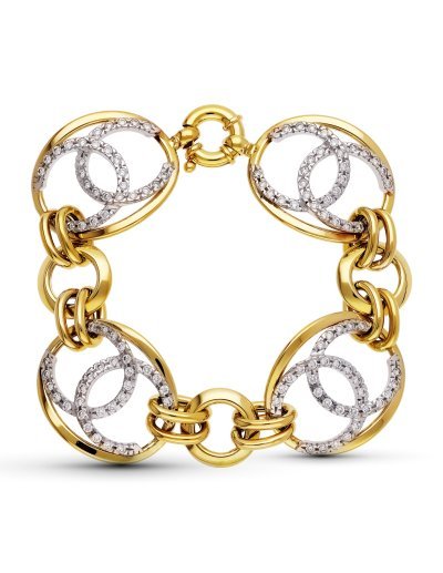 PULSERA BICOLOR CIRCONITAS...