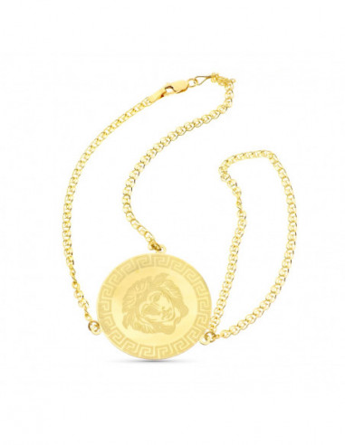 18K PULSERA ORO AMARILLO INDIA CON...