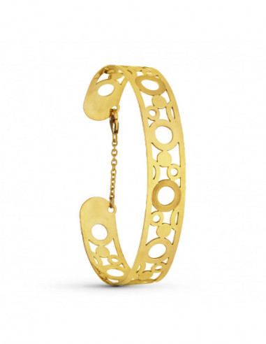 18K PULSERA ORO AMARILLO RIGIDA...