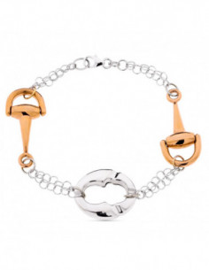 18K PULSERA BICOLOR ORO...