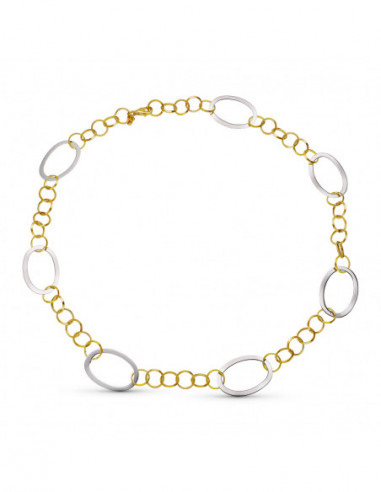 18K GARGANTILA COLLAR BICOLOR...