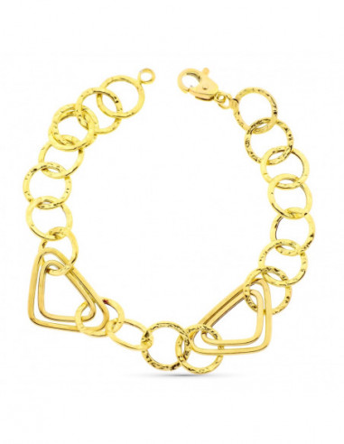 18K PULSERA ORO AMARILLO ESLABONES...