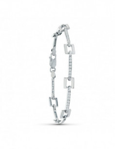18K PULSERA ORO BLANCO...