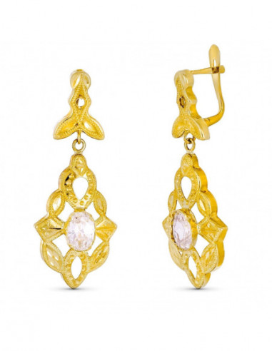 18K PENDIENTES CUBANAS