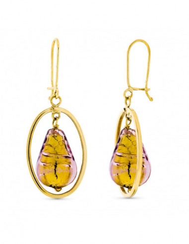 18K PENDIENTES ORO AMARILLO LARGO...