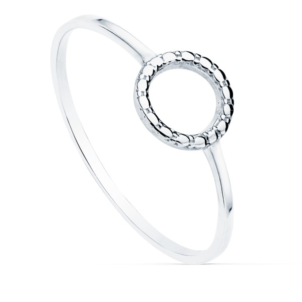 18K SORTIJA ORO BLANCO LISA MOTIVO...