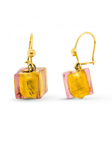 18K PENDIENTES ORO AMARILLO MURANO...