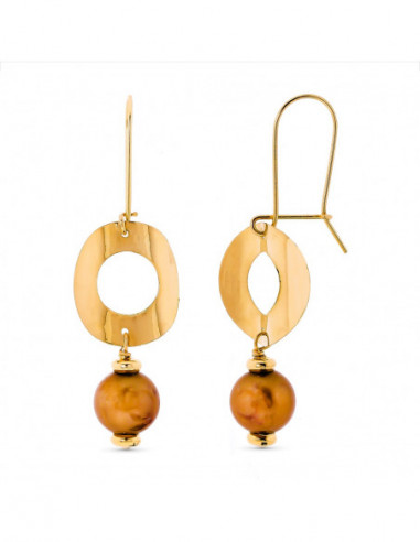 18K PENDIENTES LARGOS ORO AMARILLO...