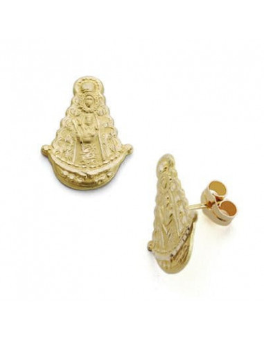18K PENDIENTES VIRGEN ROCIO SILUETA...