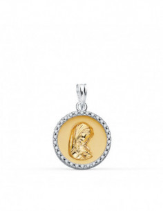 18K COLGANTE REDONDO ORO...