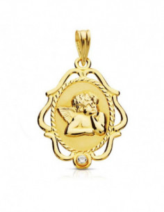 18K MEDALLA ANGEL CERCO....