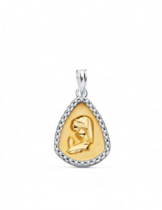 18K COLGANTE ORO BICOLOR...