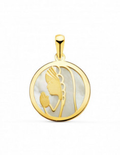 18K MEDALLA ORO AMARILLO...