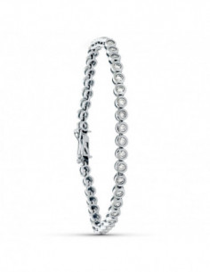 18K PULSERA ORO BLANCO...