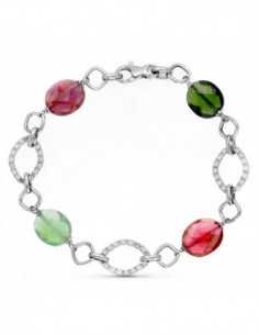 18K PULSERA ORO BLANCO...