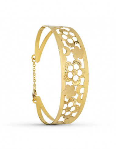 18K PULSERA RIGIDA ORO AMARILLO...