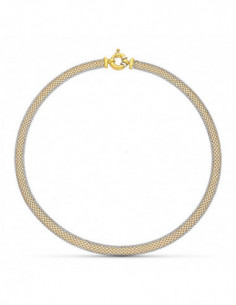 18K GARGANTILLA ORO BICOLOR...