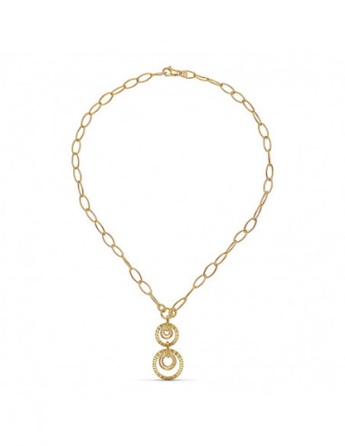 18K GARGANTILLA ORO AMARILLO CADENA Y...