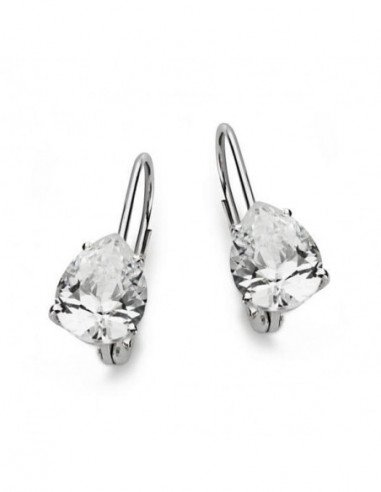18K PENDIENTES CIRCONITA PERA ORO...