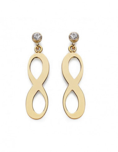 18K PENDIENTES INFINITY 20X6 MM
