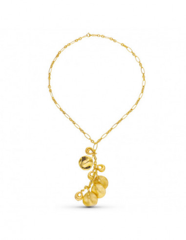 18K GARGANTILLA ORO AMARILLO COLGANTE