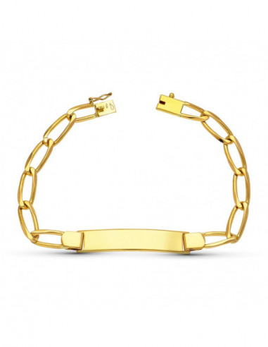 18K ESCLAVA ORO AMARILLO BILBAO MACIZA