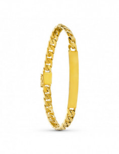 18K ESCLAVA CABALLERO ORO...