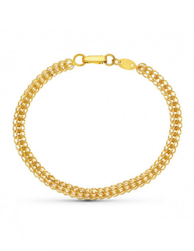 18K PULSERA ORO AMARILLO CARAQUEÑA...