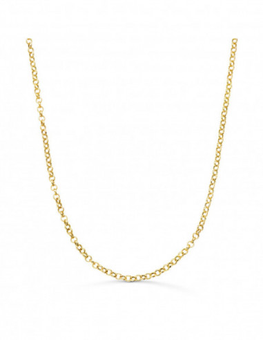 18K CADENA ORO AMARILLO ROLO HUECA...