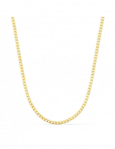 18K CADENA ORO AMARILLO BARBADA HUECA...