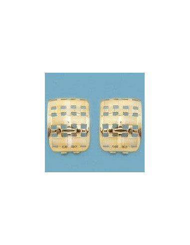 18K PENDIENTES CALADAS.