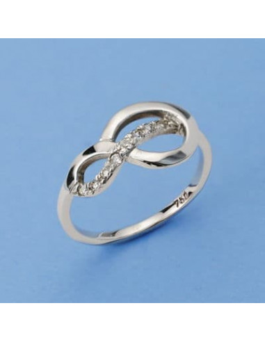 18K SORTIJA ORO BLANCO CIRCONITAS