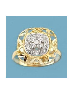 18K SORTIJA BICOLOR CON...