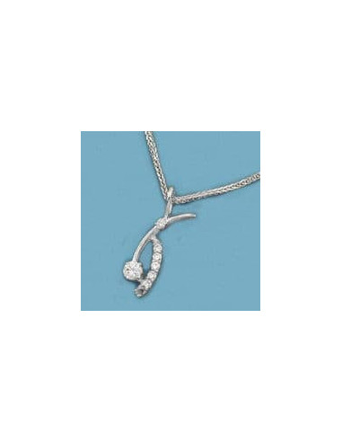 18K GARGANTILLA ORO BLANCO