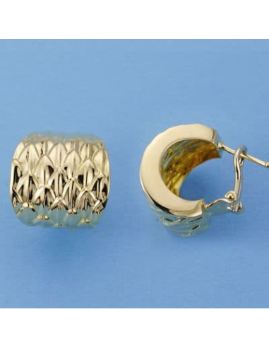 18K PENDIENTES ORO AMARILLO TALLADOS....