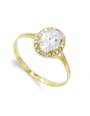 18K SORTIJA PIEDRA OVAL 7X5 MM...