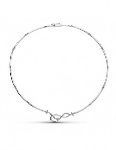 18K GARGANTILLA ORO BLANCO TRAMOS...