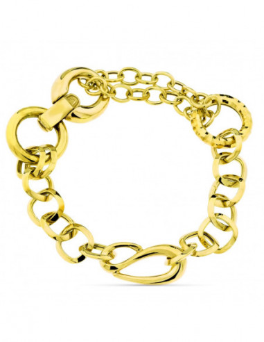 18K PULSERA ESLABONES 14.35 GR