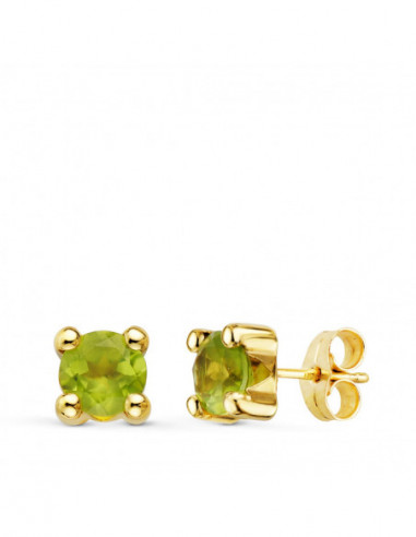 18K PENDIENTES GARRA ORO AMARILLO...