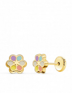 18K PENDIENTES ORO AMARILLO...