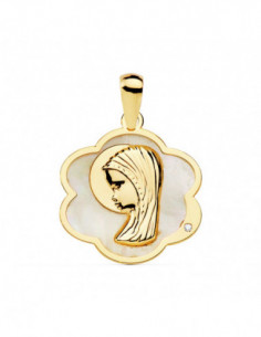 18K MEDALLA ORO AMARILLO...